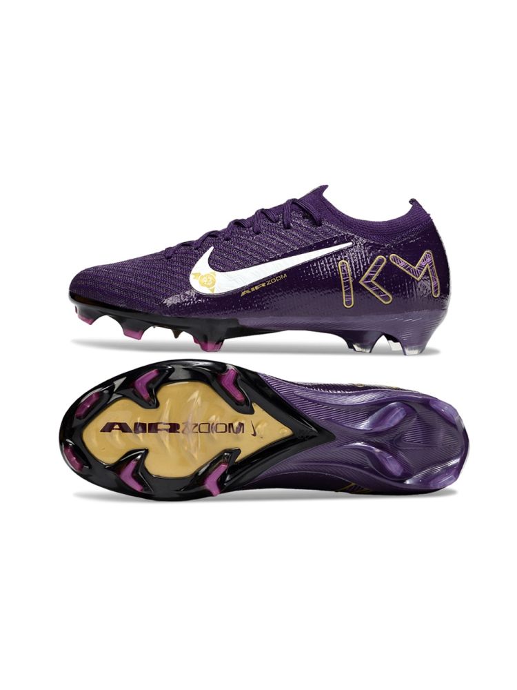 2025 Nike AIR Zoom Mercurial Vapor 16 Elite KM FG Purple Gold