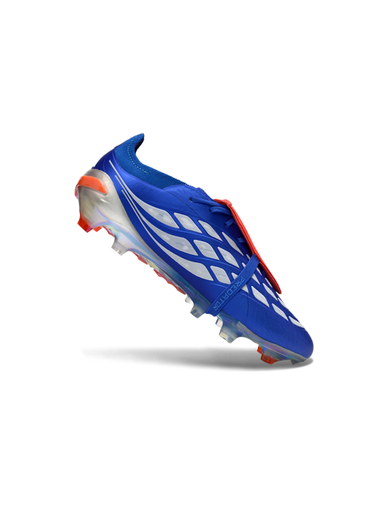 adidas Predator Elite Fold-over Tongue FG Blue Metallic Silver Lucid Red