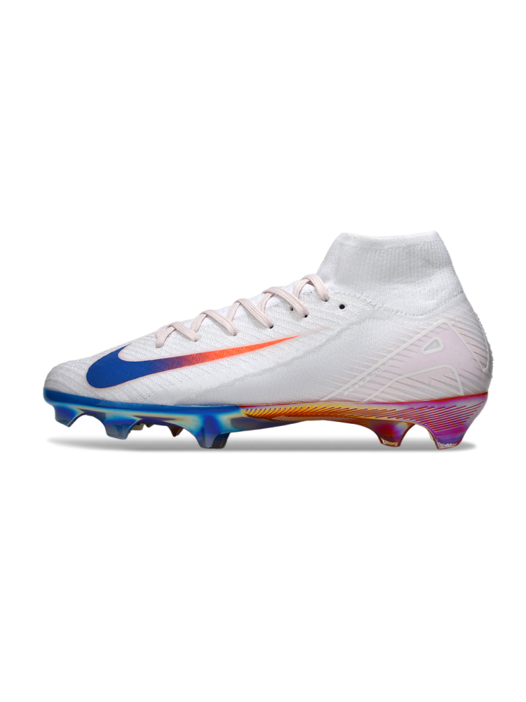 Nike Air Zoom Mercurial Superfly 10 Elite FG White Blue Red