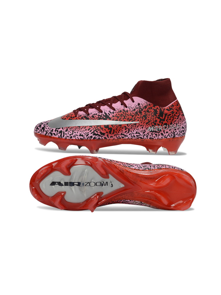 Nike Air Zoom Mercurial Superfly IIX Elite FG Safari Red Silver