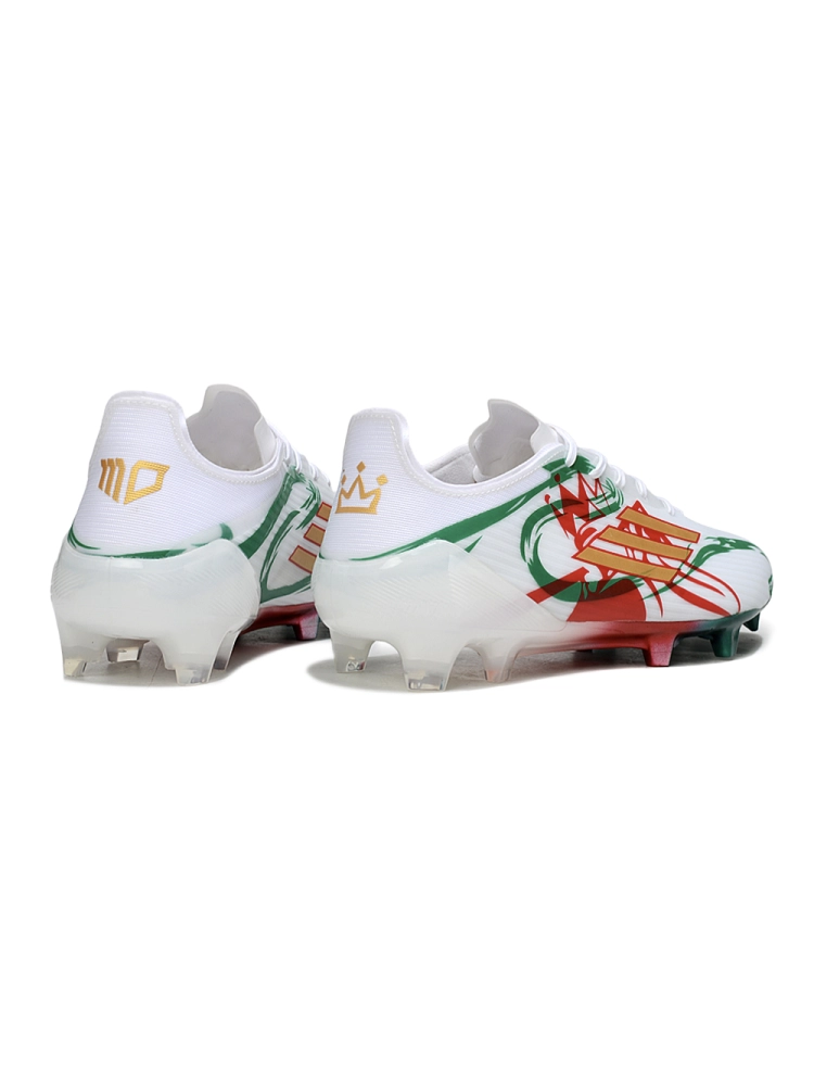 Adidas F50 Elite FG White Green Gold Red