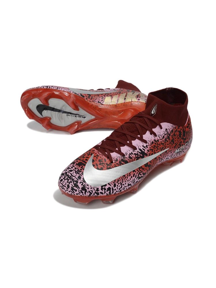 Nike Air Zoom Mercurial Superfly 10 Elite FG Safari Red Silver