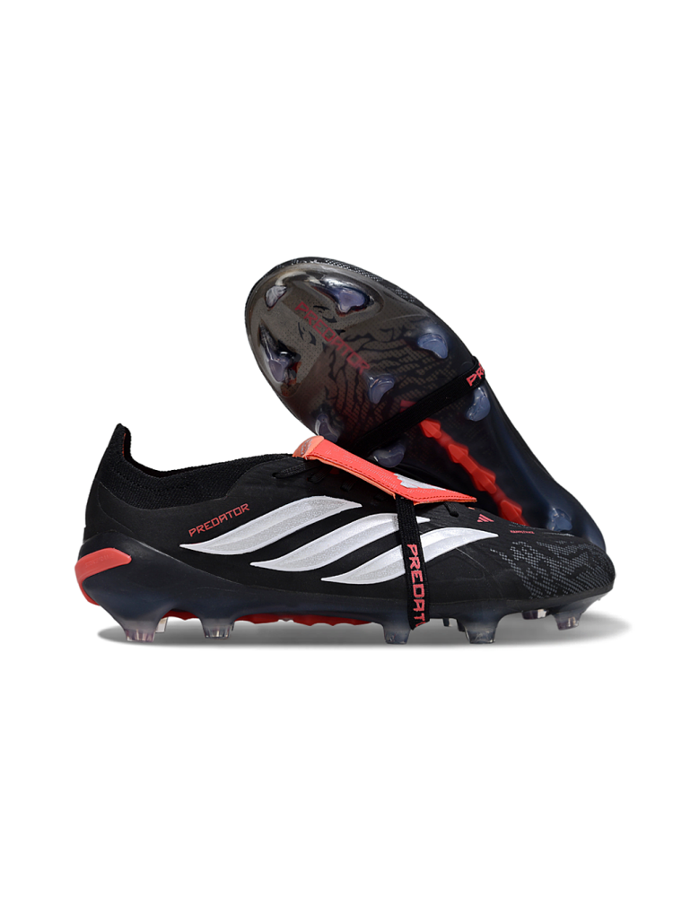 adidas 26 Predator Elite Tongue FG Immortal DNA - Black Pack Black White Red