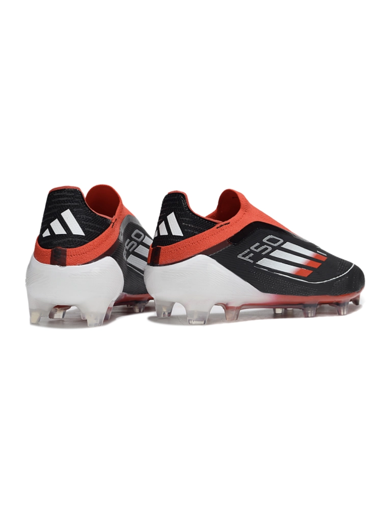 Adidas F50 Elite Laceless FG Black White Red