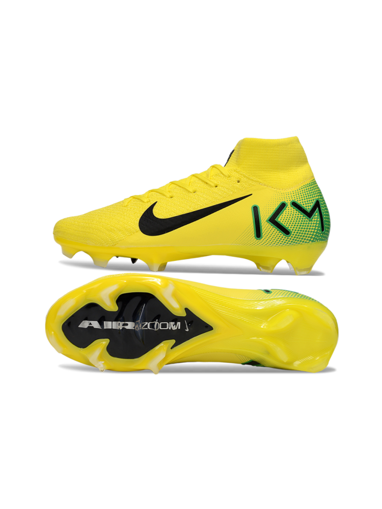 Nike Air Zoom Mercurial Superfly 10 Elite FG KM Yellow Black