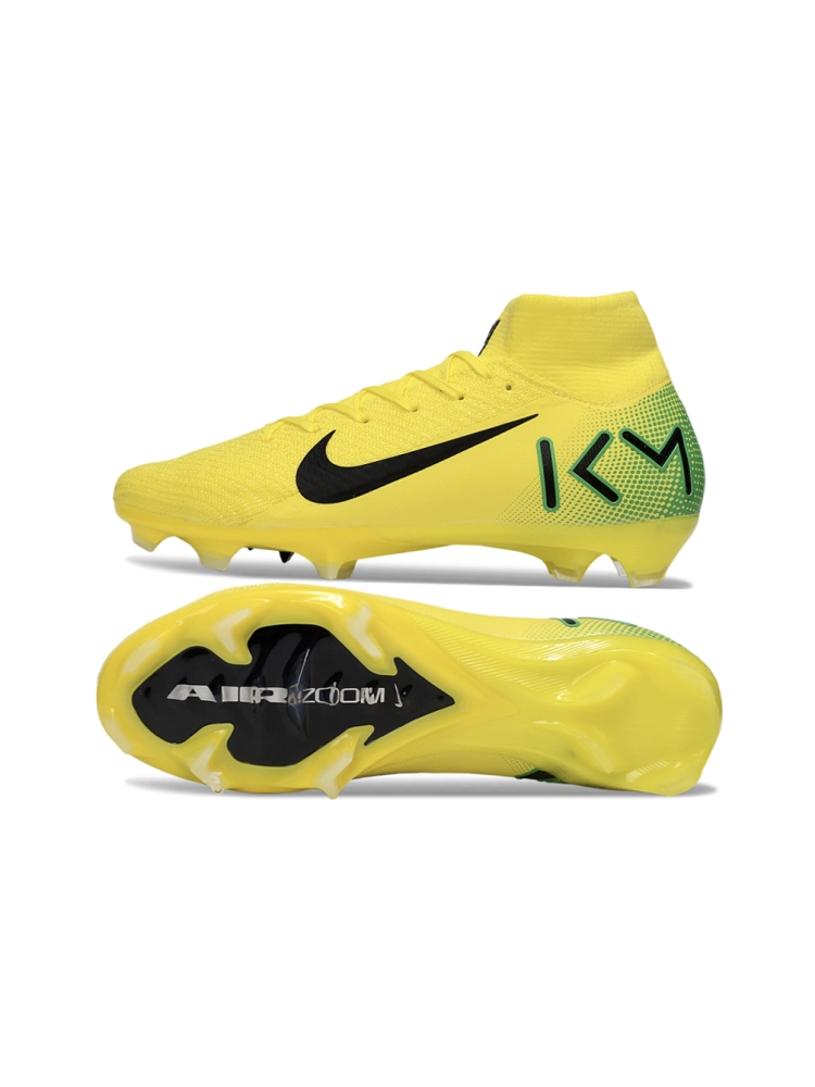 Nike Air Zoom Mercurial Superfly 10 Elite FG KM Yellow Black