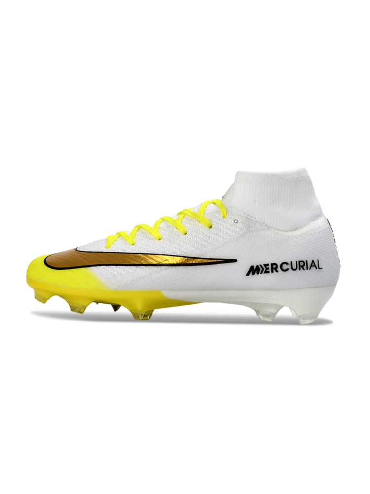 Nike Air Zoom Mercurial Superfly IIX Elite FG White Yellow Gold Black