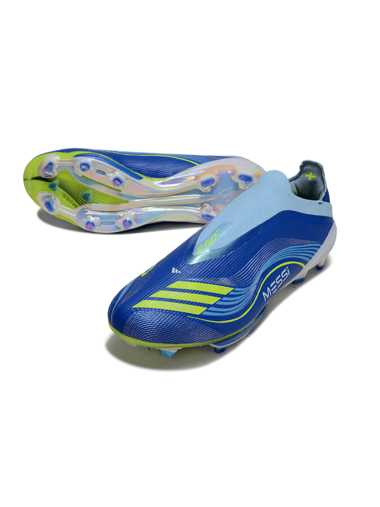 Adidas F50 Elite Laceless FG Blue Solar Yellow Lucid Aqua
