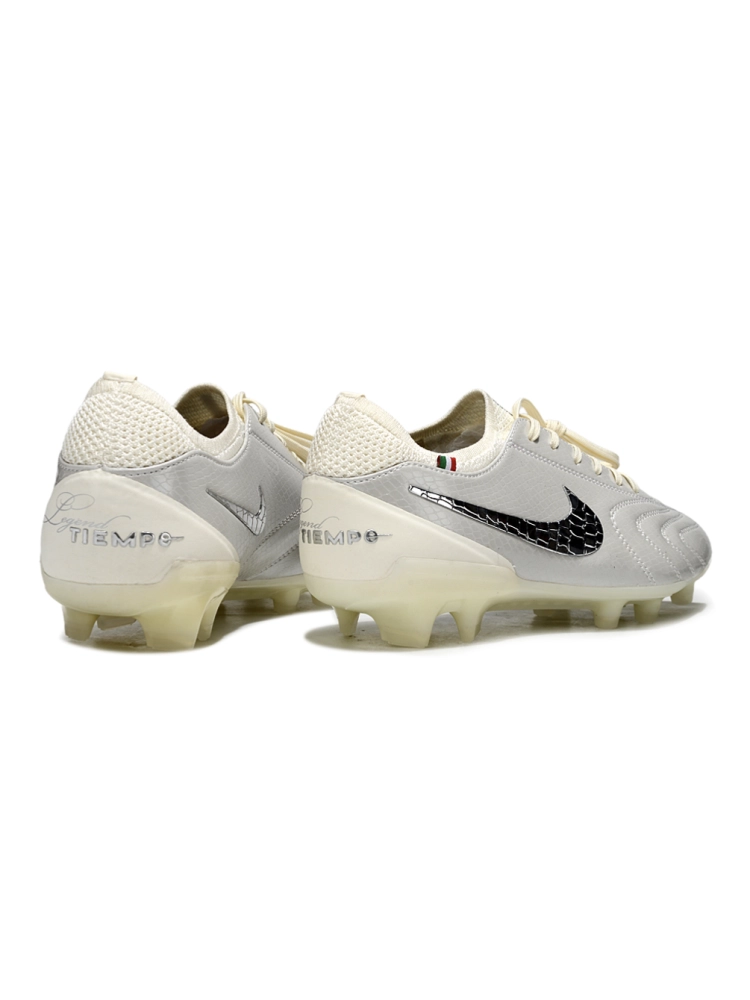 Nike Tiempo 10 Elite 25-26 'Luxe' Pack FG Clean Off-White Metallic Silver