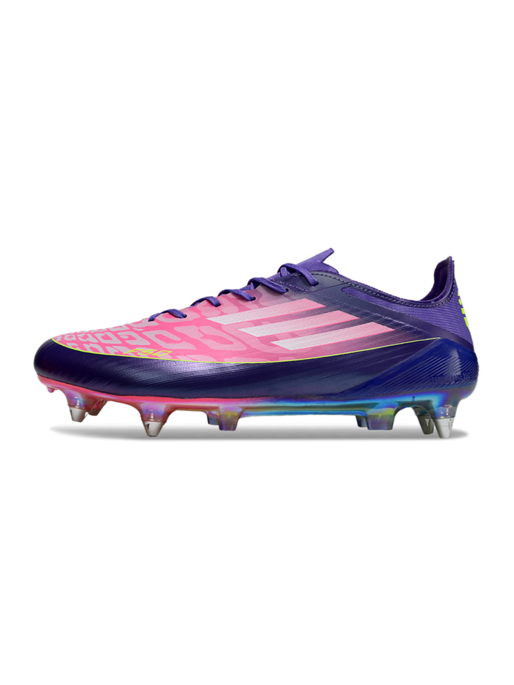 Adidas F50 Elite SG-Pro 'Yamal' - Purple White  Lucid Lemon