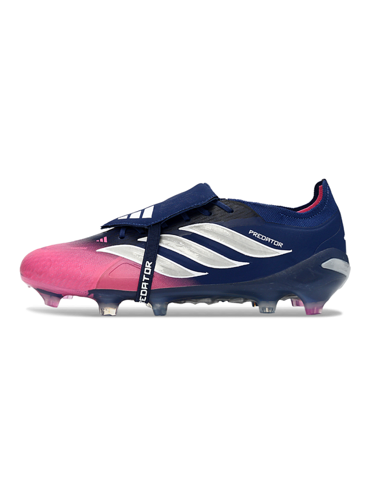 adidas Predator Elite Fold-over Tongue FG Night Indigo Lucid Pink Silver Metallic