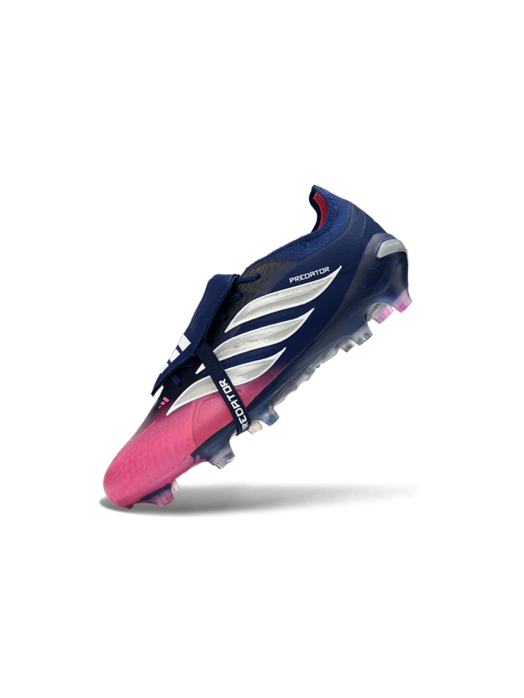 adidas Predator Elite Fold-over Tongue FG Night Indigo Lucid Pink Silver Metallic