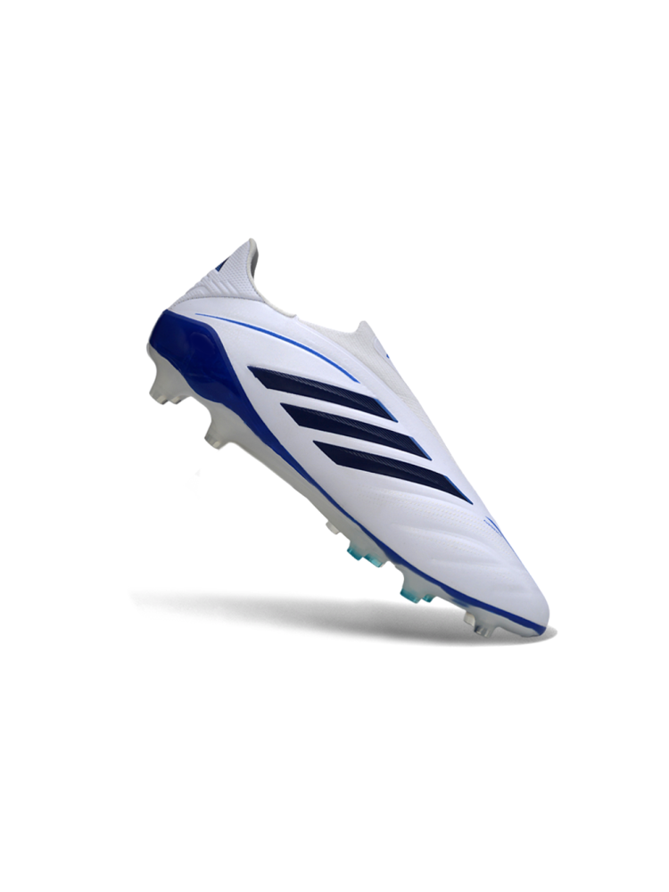 adidas Copa Pure IV Elite Laceless FG - Footwear White Core Black Solar Blue