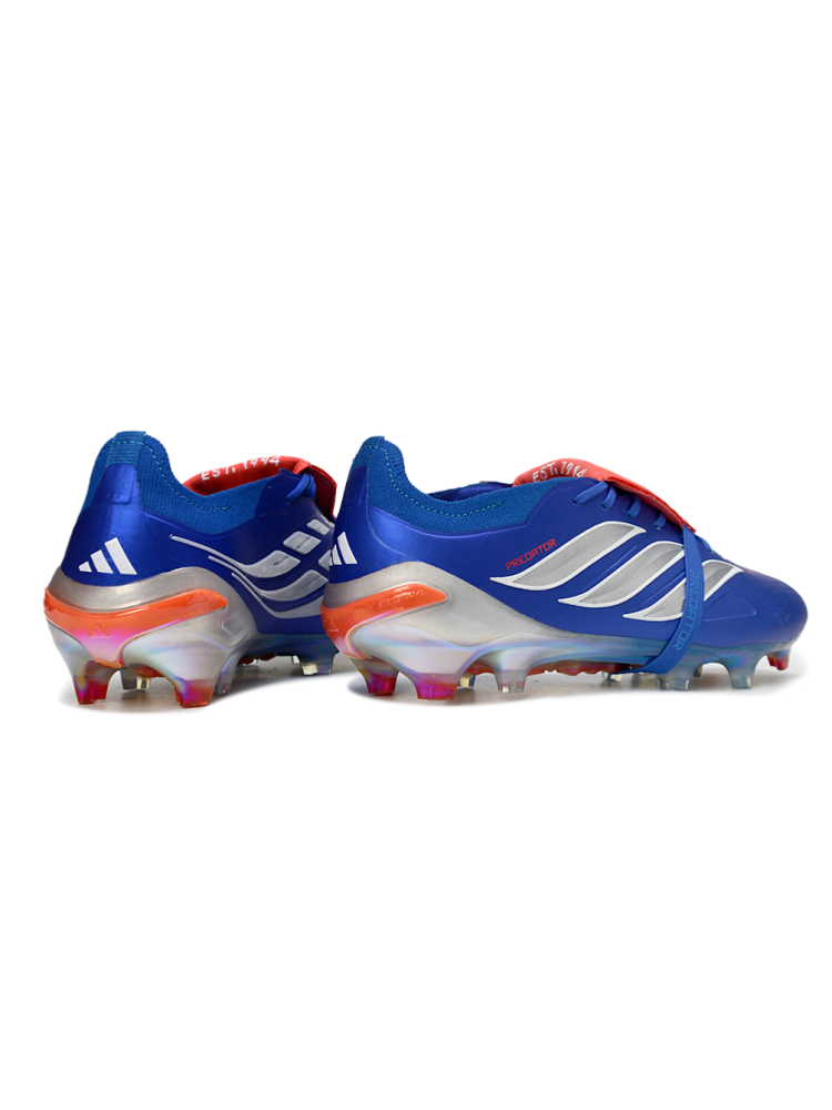 adidas Predator Elite Fold-over Tongue FG Blue Metallic Silver Lucid Red