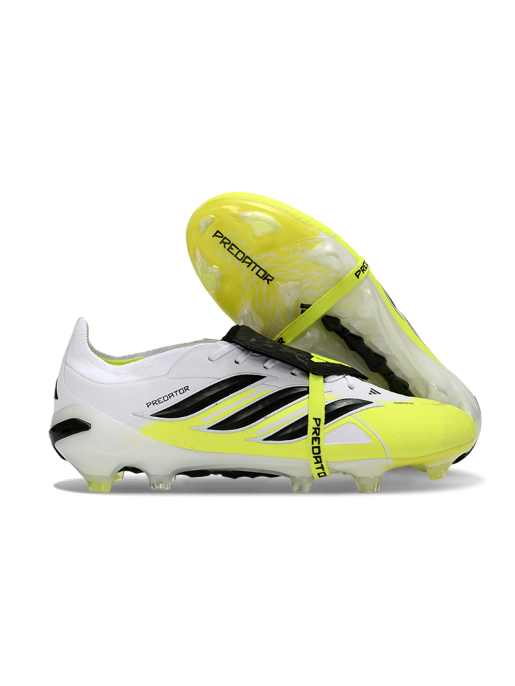 adidas Predator Elite Fold-over Tongue FG White Solar Yellow Black