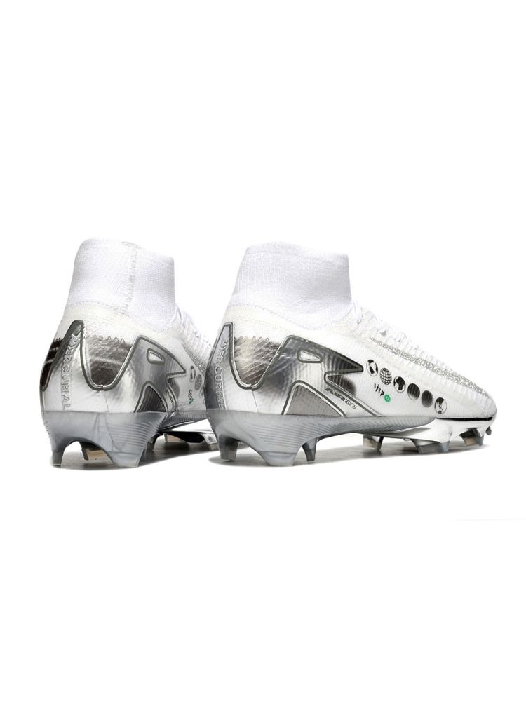 Nike Air Zoom Mercurial Superfly 10 Elite FG White Silver