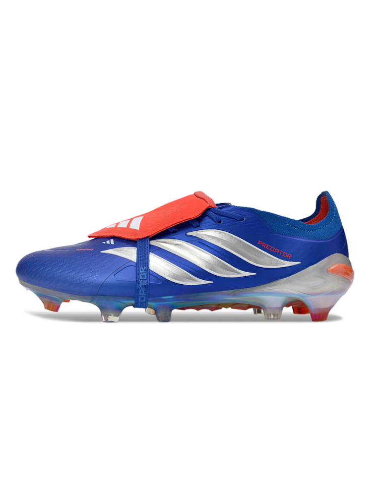 adidas Predator Elite Fold-over Tongue FG Blue Metallic Silver Lucid Red