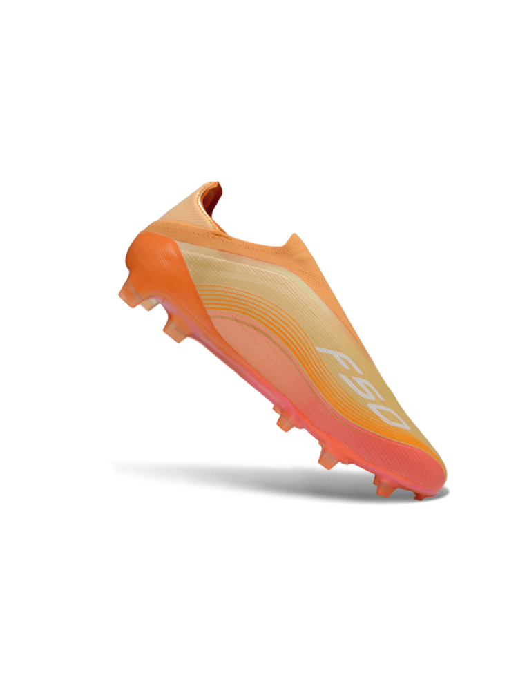 adidas F50 Elite Laceless FG Chrome Gold Lucid Pink White