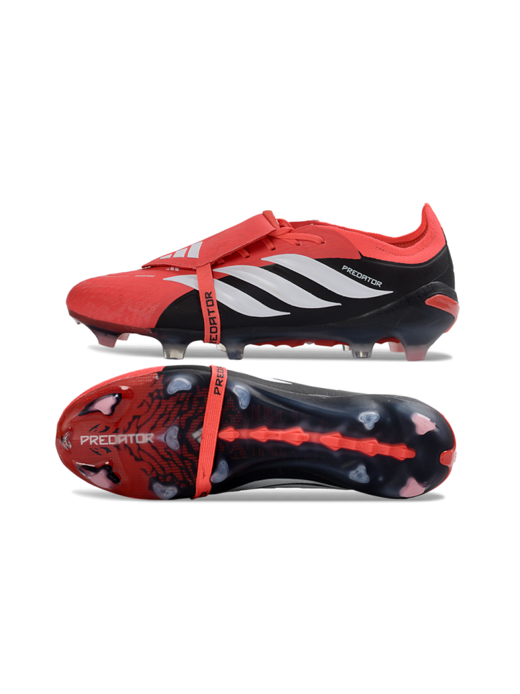 adidas Predator Elite Fold-over Tongue FG Lucid Red Core Black Cloud White