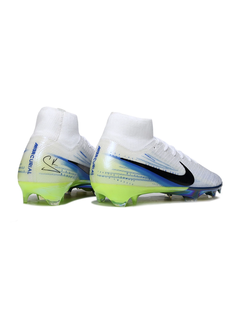 Nike Air Zoom Mercurial Superfly 10 Elite FG White Black Green