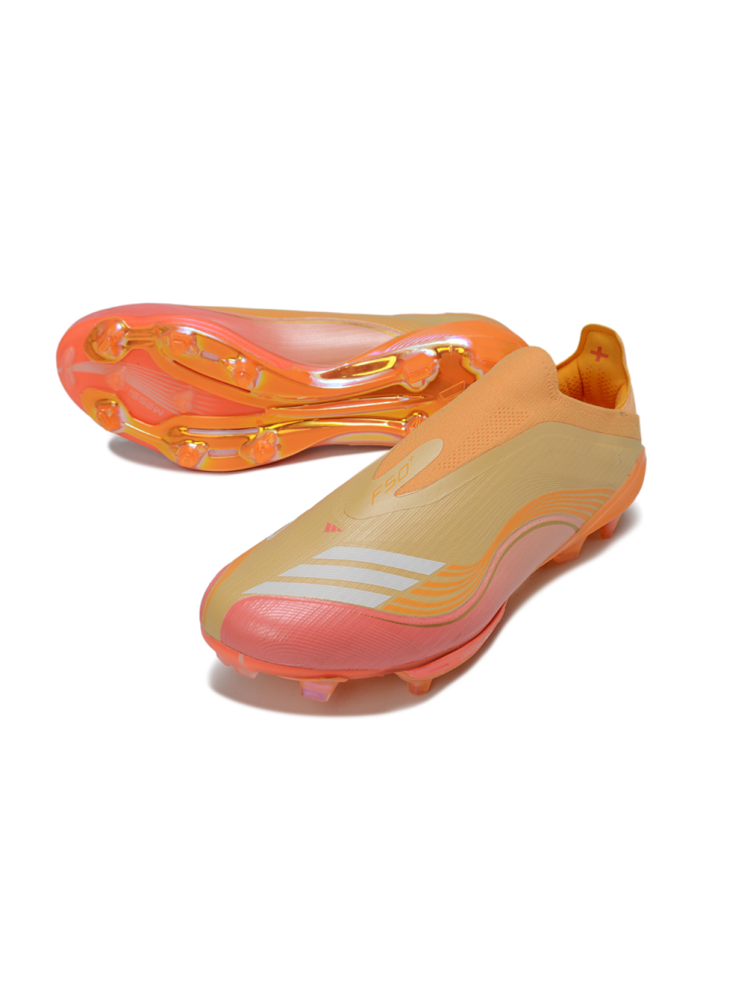 adidas F50+ Elite Laceless FG Gold Metallic Lucid Pink White