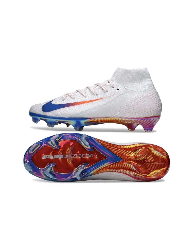 Nike Air Zoom Mercurial Superfly 10 Elite FG White Blue Red