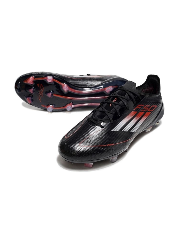 adidas F50 Elite FG Black Iron metallic Lucid Red