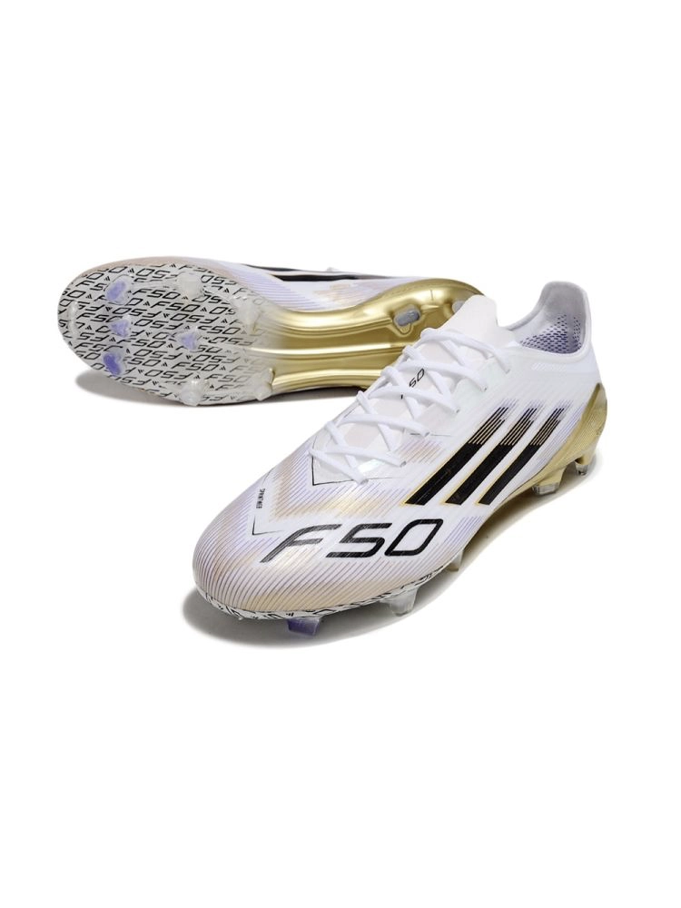 adidas F50 Elite FG White Black Gold