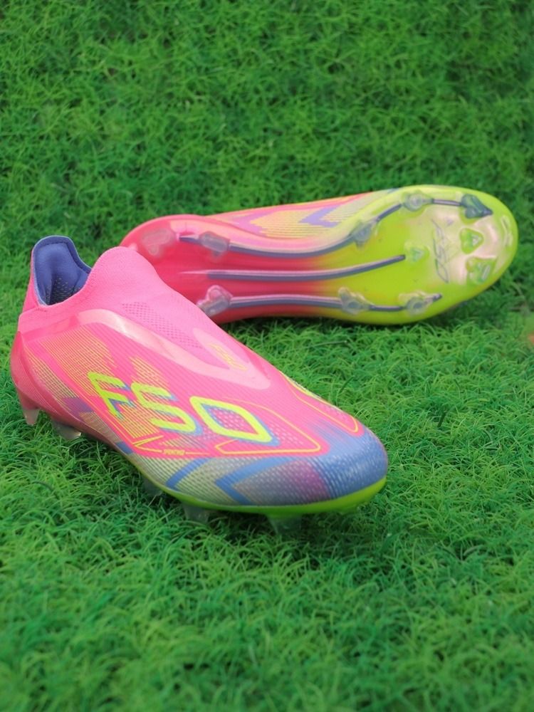 adidas F50 Elite Laceless FG 2025 Mystic Victory - Lucid Pink/Lucid Lemon/Blue Fusion