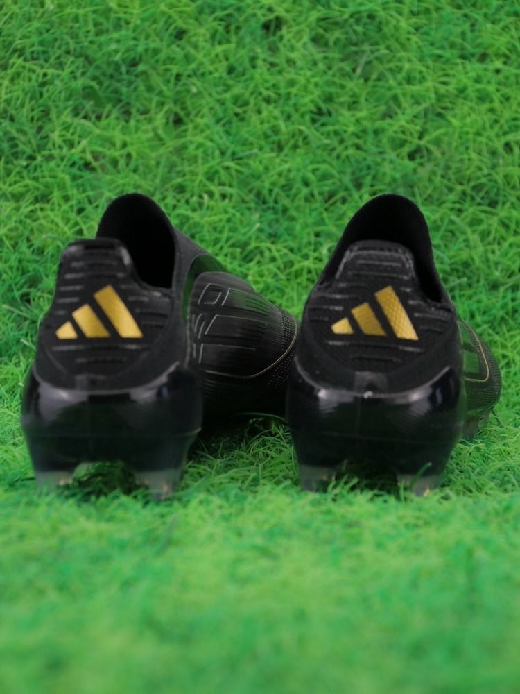 adidas F50 Elite Laceless FG Dark Spark - Core Black/Iron Metal/Gold Metallic