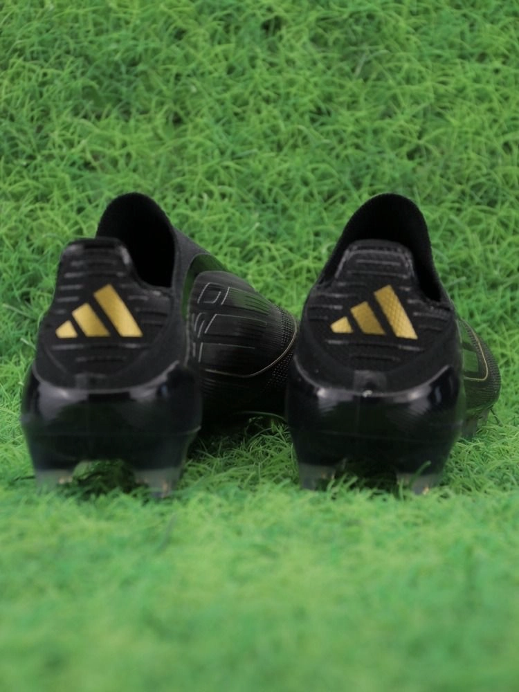 adidas F50 Elite Laceless FG Dark Spark - Core Black/Iron Metal/Gold Metallic