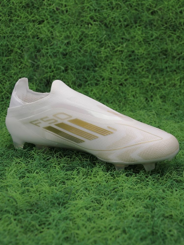 adidas F50 Elite Laceless FG Day Spark - White/Gold Metallic