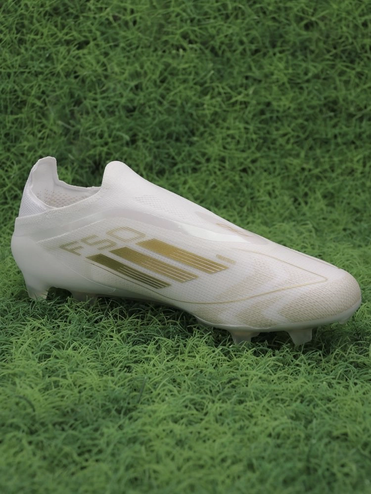 adidas F50 Elite Laceless FG Day Spark - White/Gold Metallic