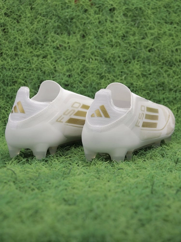 adidas F50 Elite Laceless FG Day Spark - White/Gold Metallic