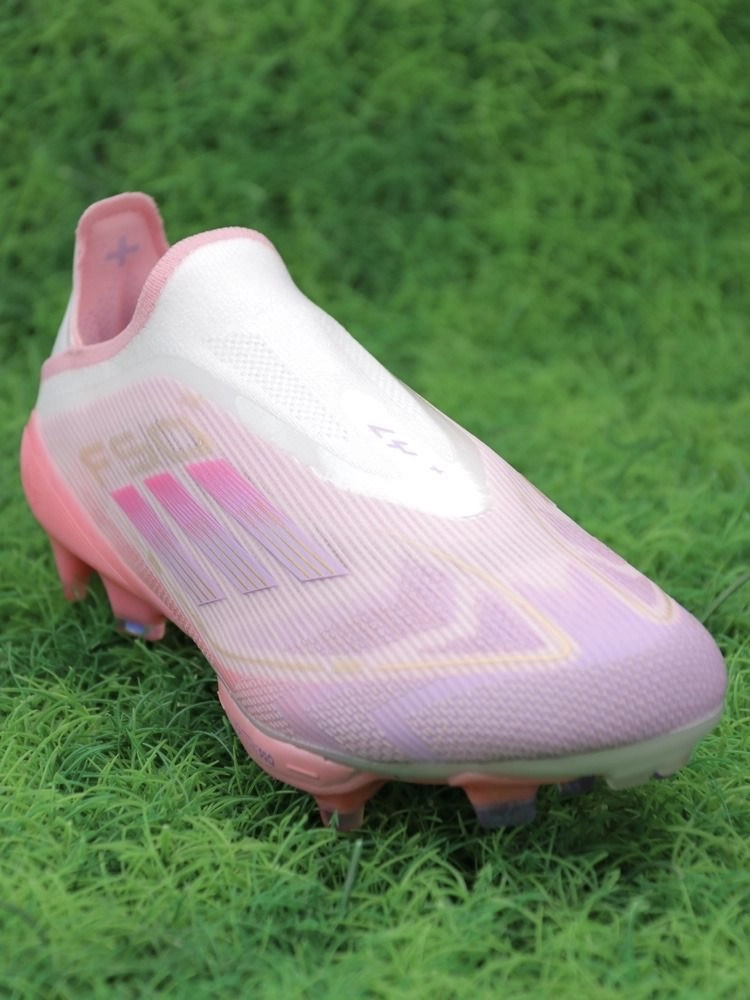 adidas F50+ Elite Laceless FG Lamine Yamal 304 - Clear Pink/Purple Glow/Lite Pink