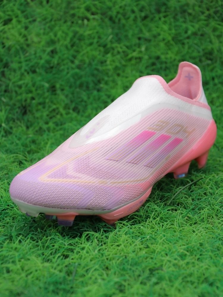 adidas F50+ Elite Laceless FG Lamine Yamal 304 - Clear Pink/Purple Glow/Lite Pink