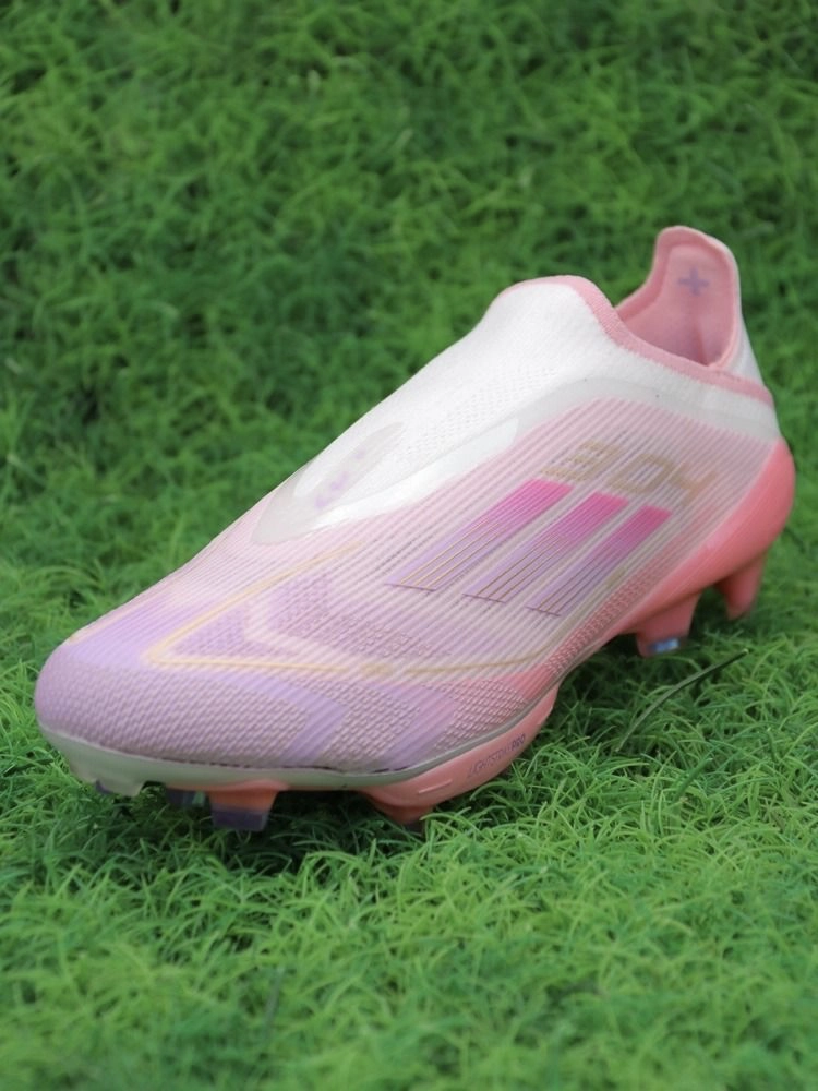 adidas F50+ Elite Laceless FG Lamine Yamal 304 - Clear Pink/Purple Glow/Lite Pink
