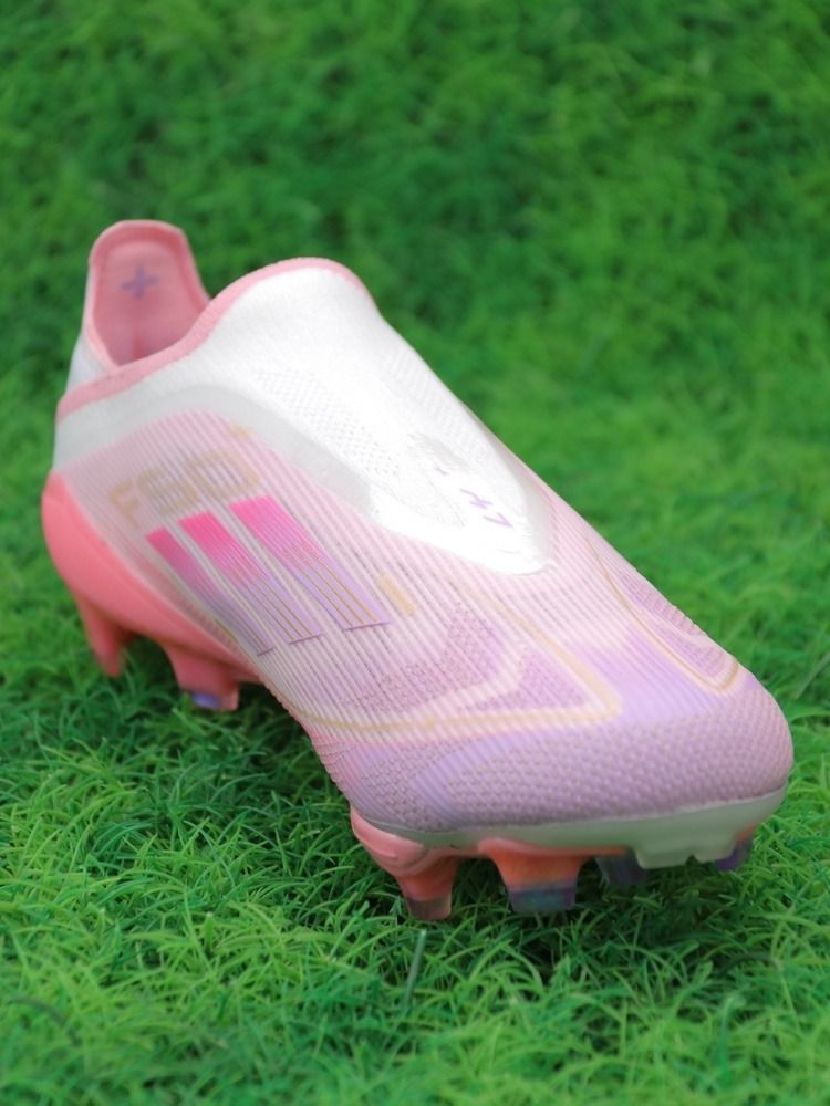 adidas F50+ Elite Laceless FG Lamine Yamal 304 - Clear Pink/Purple Glow/Lite Pink