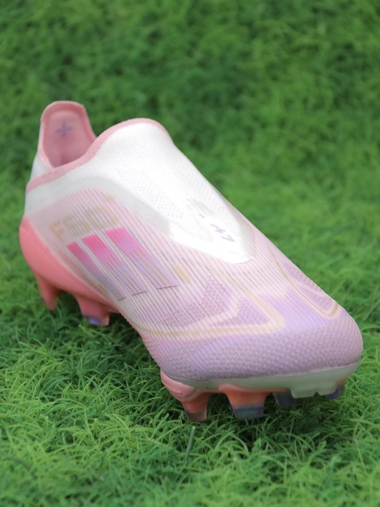 adidas F50+ Elite Laceless FG Lamine Yamal 304 - Clear Pink/Purple Glow/Lite Pink