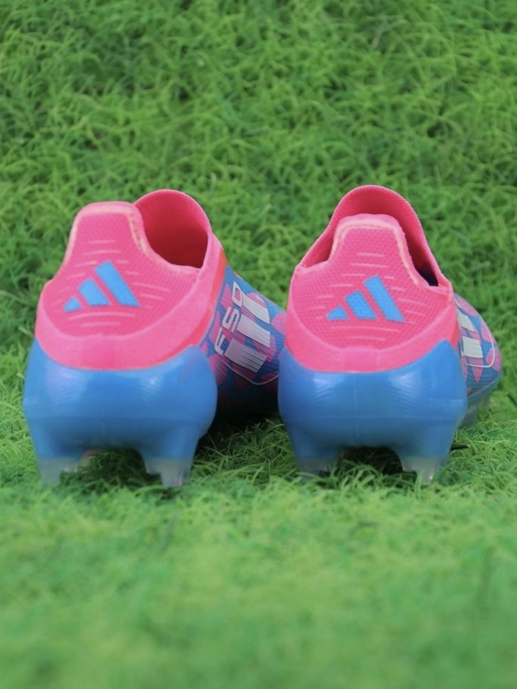 adidas F50 Elite Laceless FG Reemergence - Solar Blue/White/Solar Pink