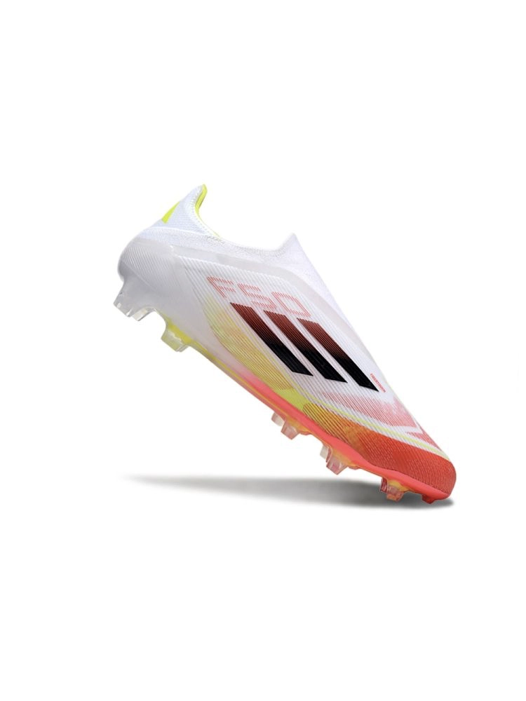 adidas F50 Elite Laceless FG White Red Yellow