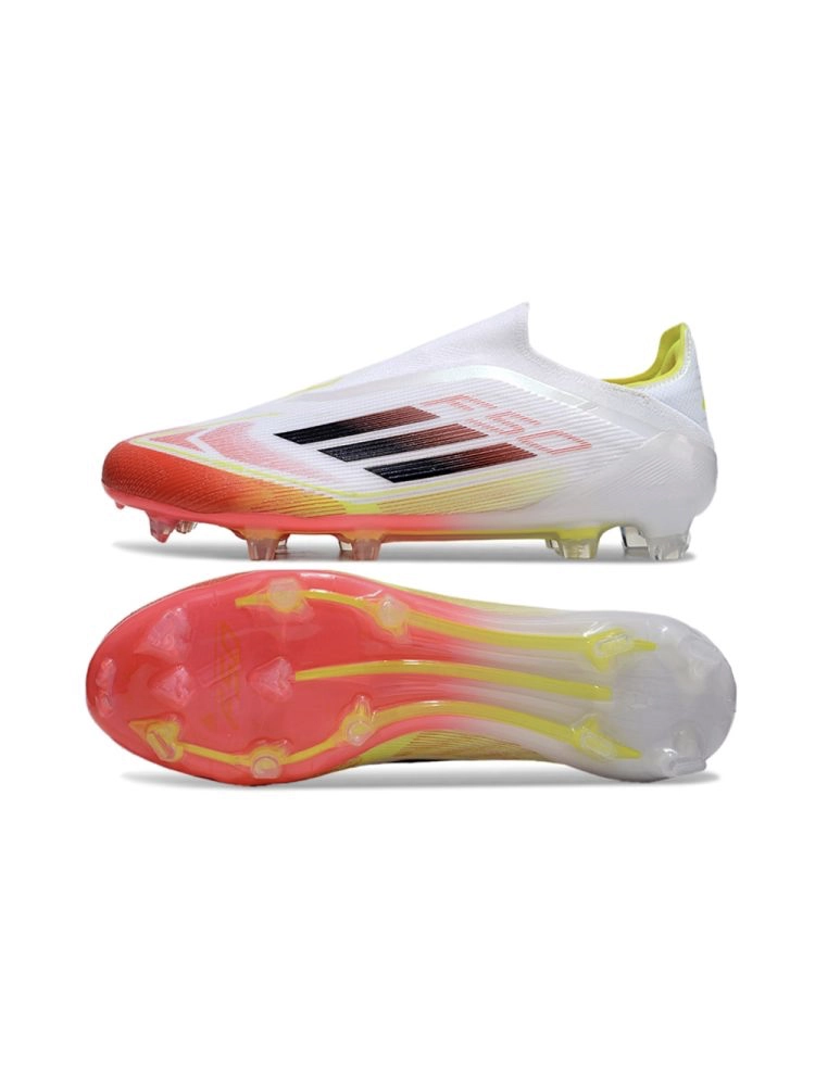 adidas F50 Elite Laceless FG White Red Yellow