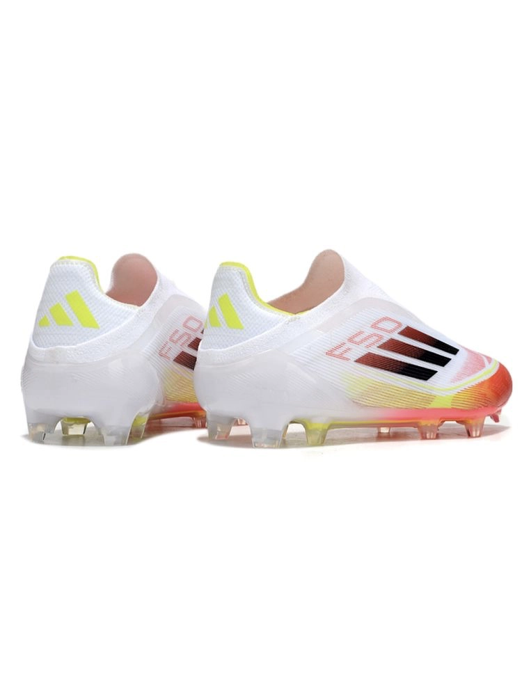 adidas F50 Elite Laceless FG White Red Yellow