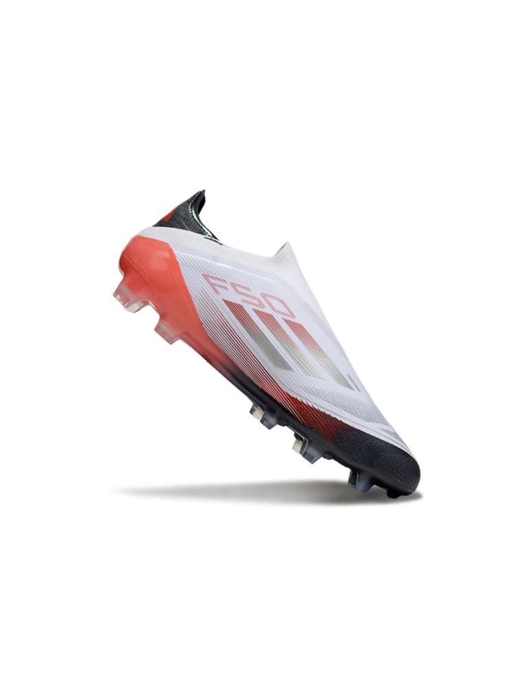 adidas F50 Elite Laceless FG White Silver Red