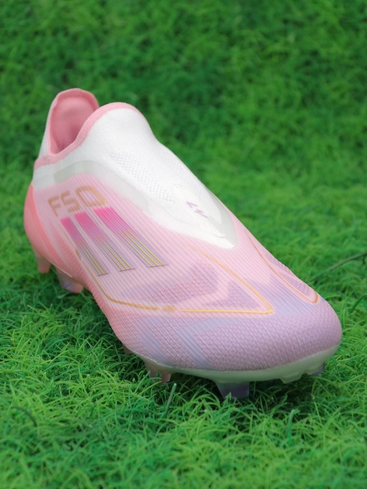 adidas F50 Elite Laceless FG Lamine Yamal 304 - Clear Pink/Purple Glow/Lite Pink