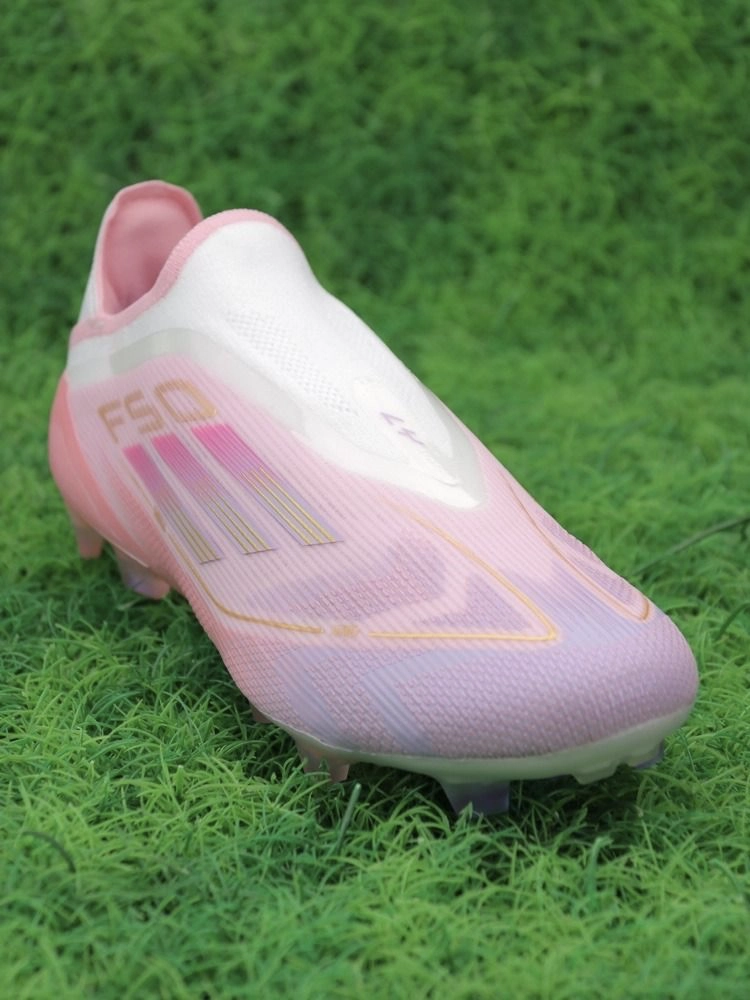 adidas F50 Elite Laceless FG Lamine Yamal 304 - Clear Pink/Purple Glow/Lite Pink