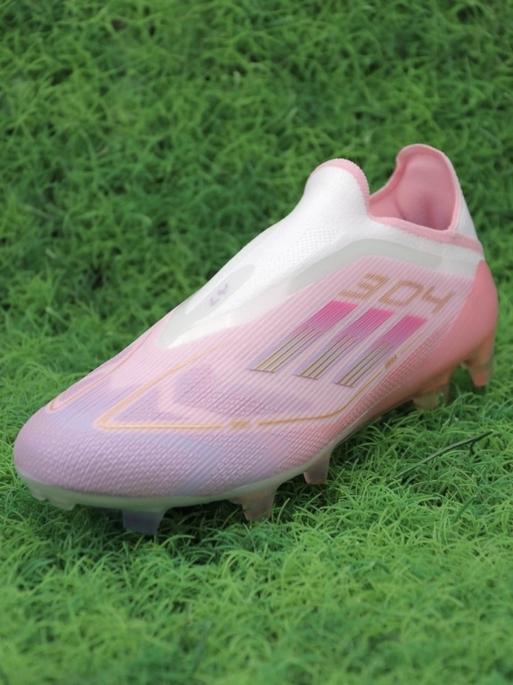 adidas F50 Elite Laceless FG Lamine Yamal 304 - Clear Pink/Purple Glow/Lite Pink