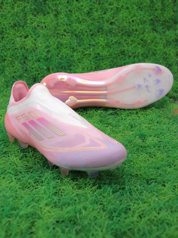 adidas F50 Elite Laceless FG Lamine Yamal 304 - Clear Pink/Purple Glow/Lite Pink