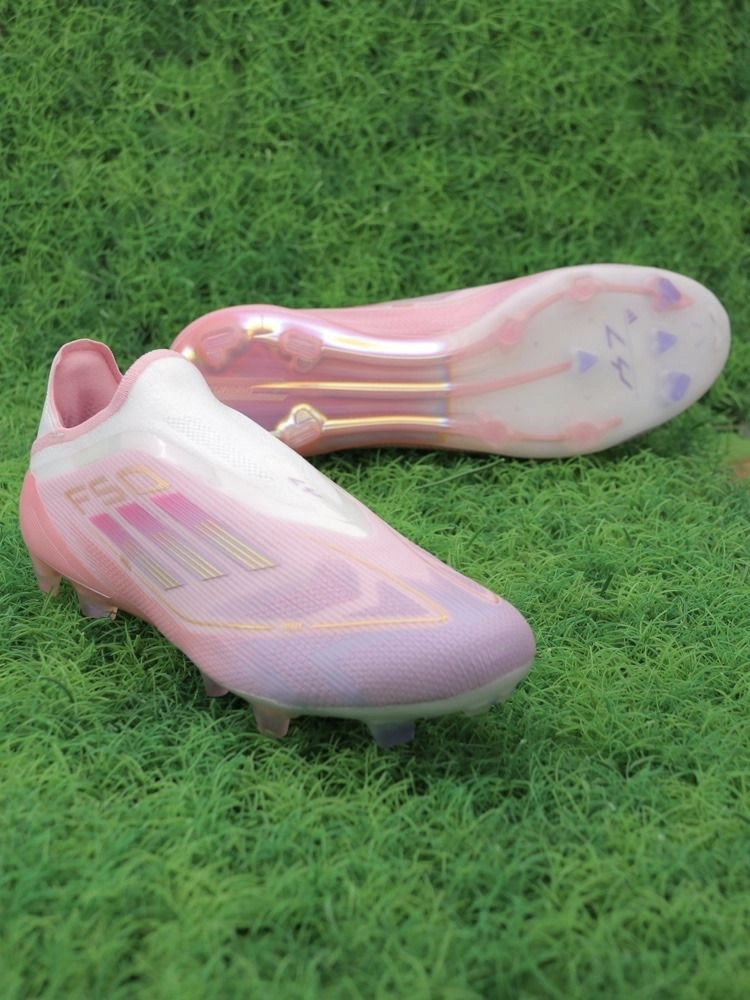 adidas F50 Elite Laceless FG Lamine Yamal 304 - Clear Pink/Purple Glow/Lite Pink