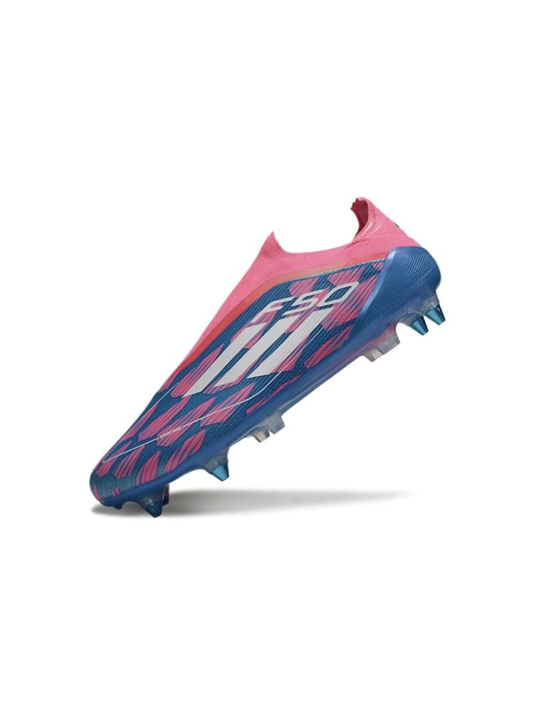 adidas F50 Elite Laceless SG Solar Blue White Solar Pink